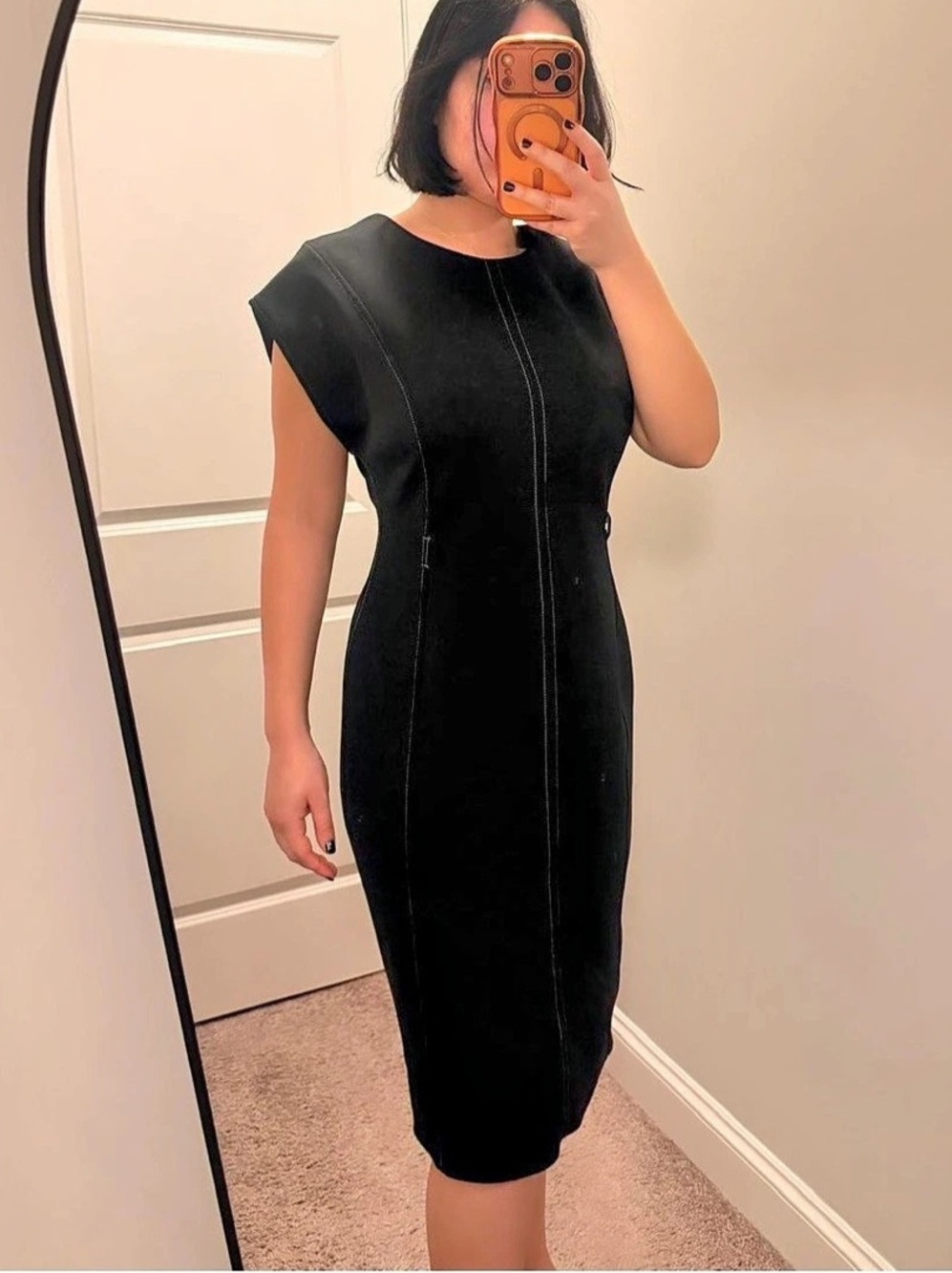 Calvin Klein Black Midi Dress